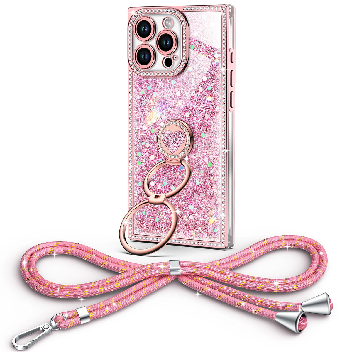 Sparkle Stones Pink iPhone 16 Pro