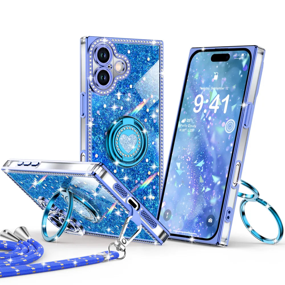 XYZ phone case for iPhone 17 in Blue — stylish and protective