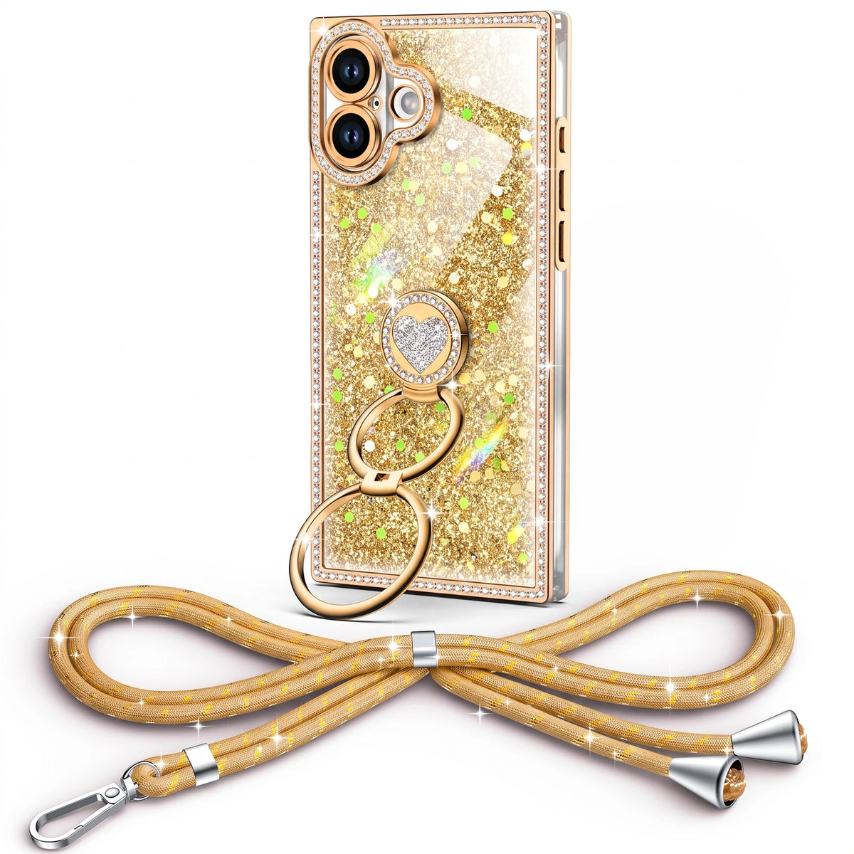 Sparkle Stones Gold iPhone 17