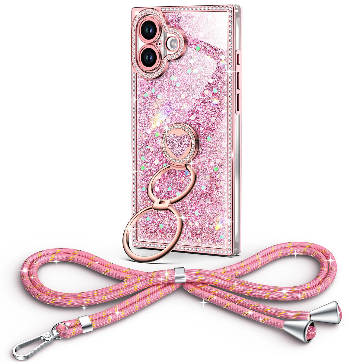 Sparkle Stones Pink iPhone 17