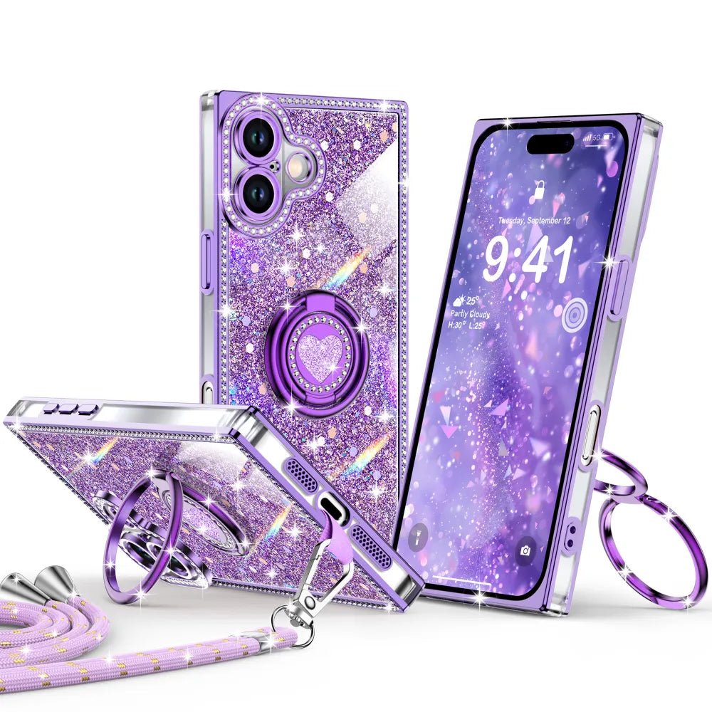 XYZ phone case for iPhone 17 Pro in Purple — stylish and protective