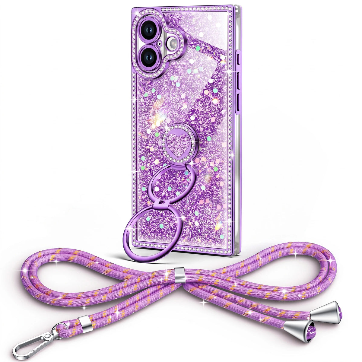 Sparkle Stones Purple iPhone 17
