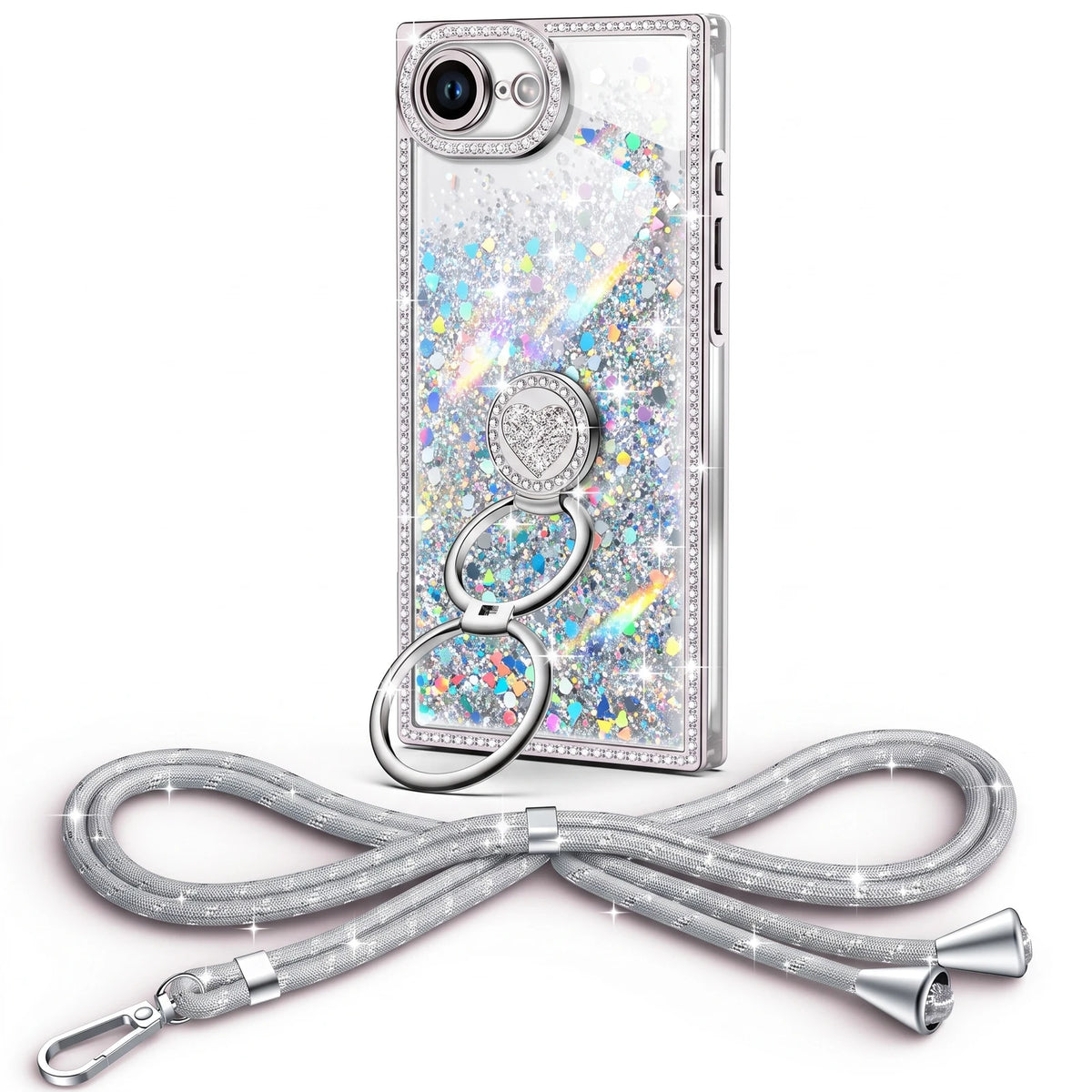 Sparkle Stones Silver iPhone 17e