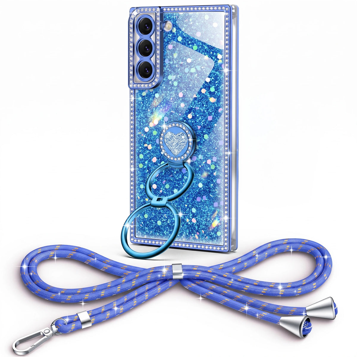 Sparkle Stones Blue Galaxy S22 Plus