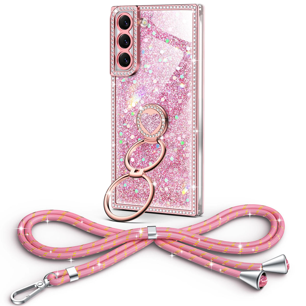 Sparkle Stones Pink Galaxy S22 Plus