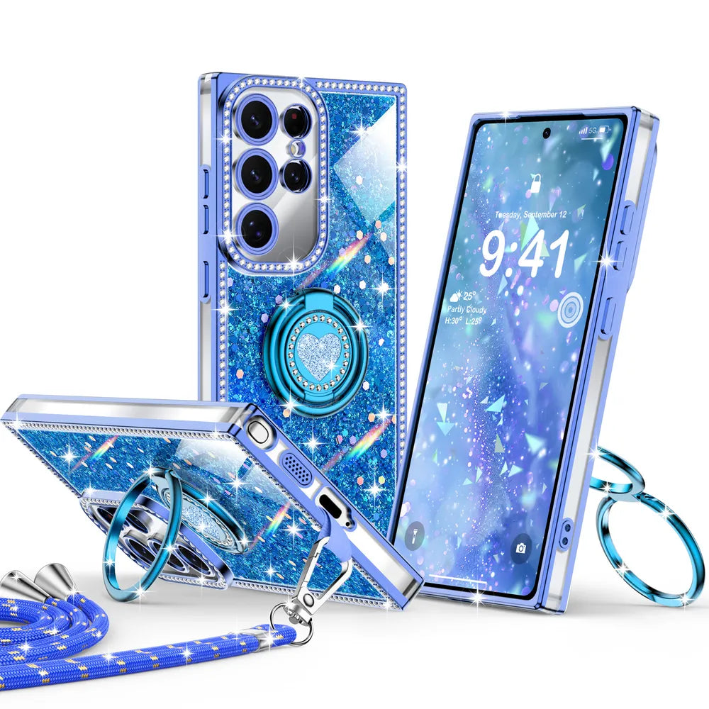XYZ phone case for Samsung Galaxy S22 in Blue — stylish and protective
