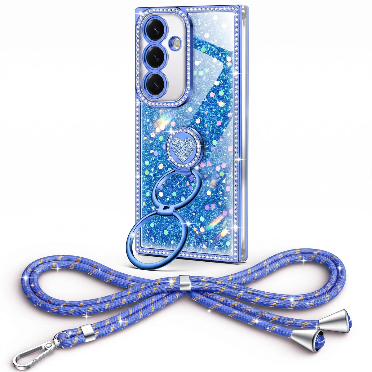 Sparkle Stones Blue Galaxy S24 Plus