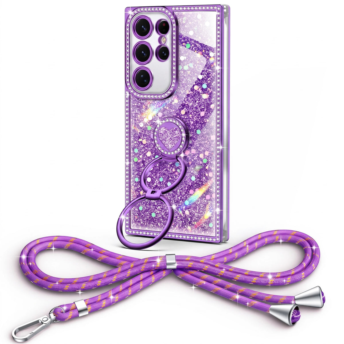 Sparkle Stones Purple Galaxy S25 Ultra
