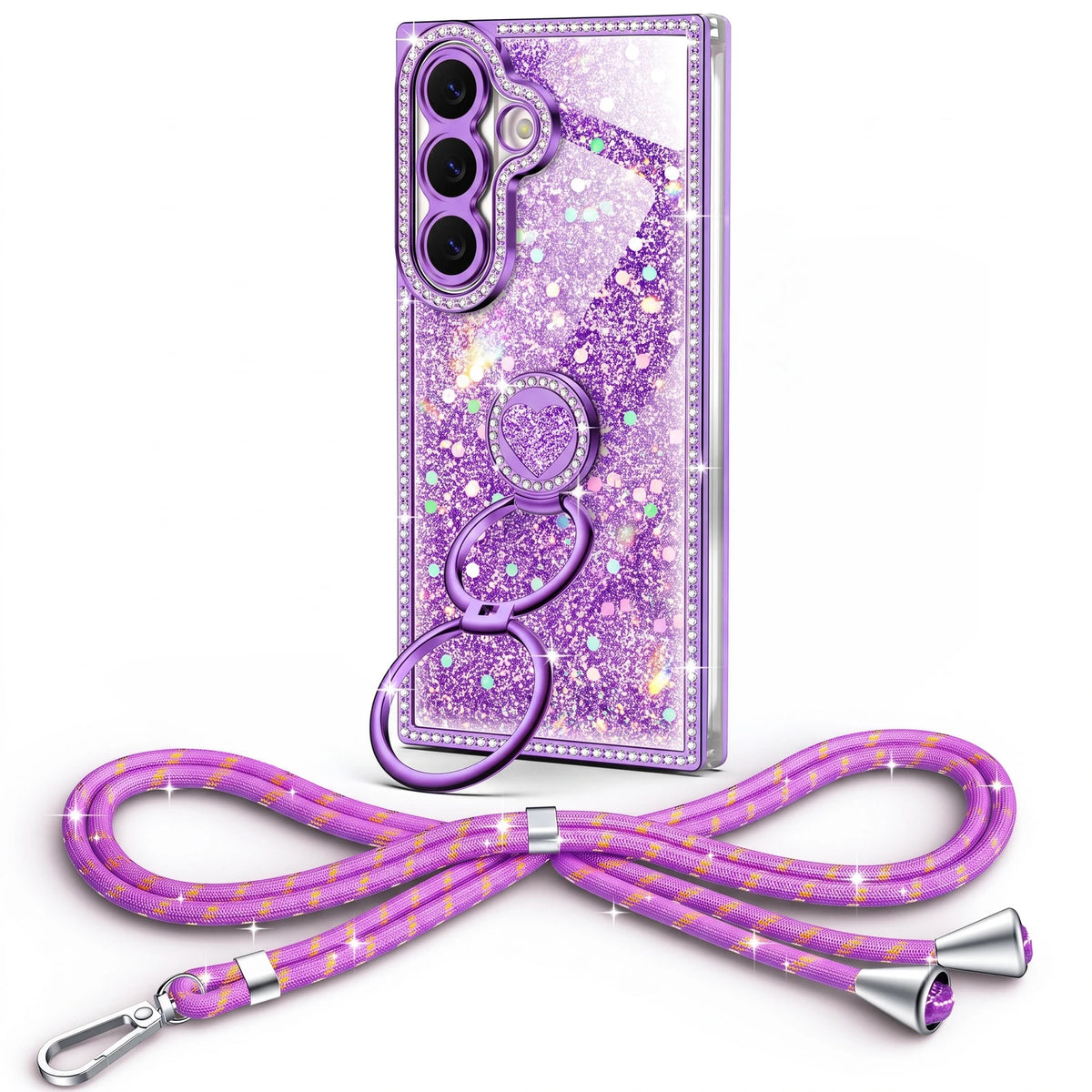 Sparkle Stones Purple Galaxy S26 Plus