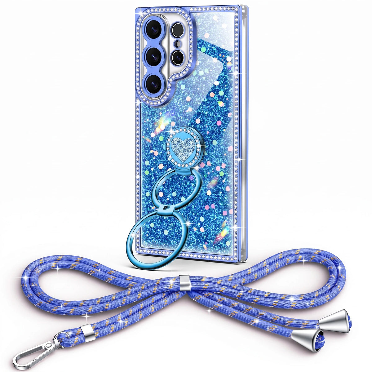 Sparkle Stones Blue Galaxy S26 Ultra