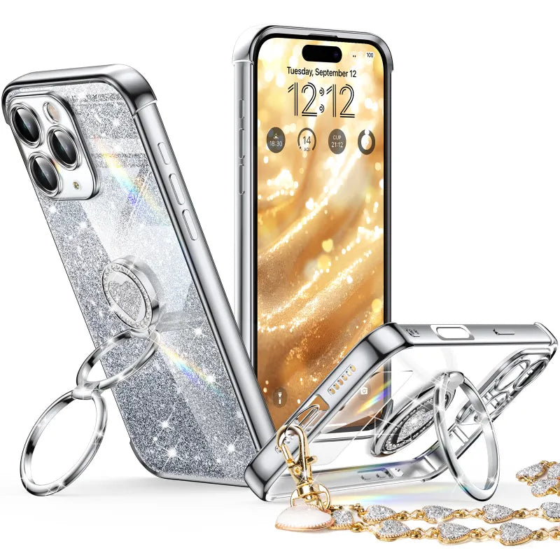 XYZ phone case for iPhone 15 Pro Max in Silver — stylish and protective