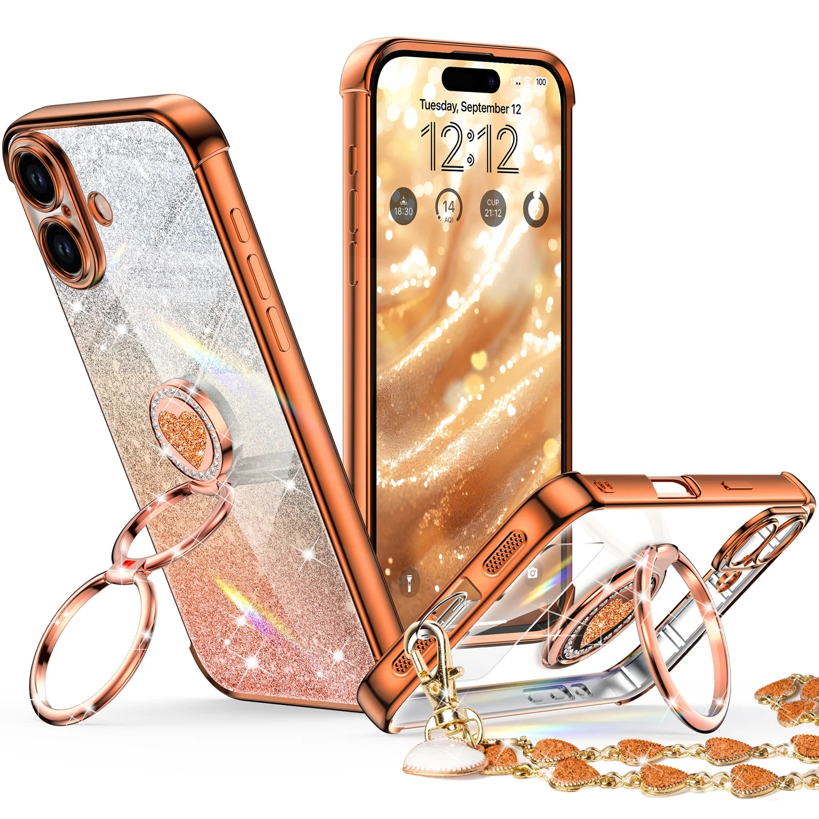 Super Shine iPhone 16 in Orange