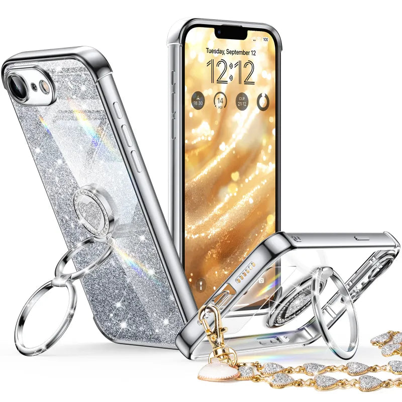 XYZ phone case for iPhone 16 in Silver — stylish and protective