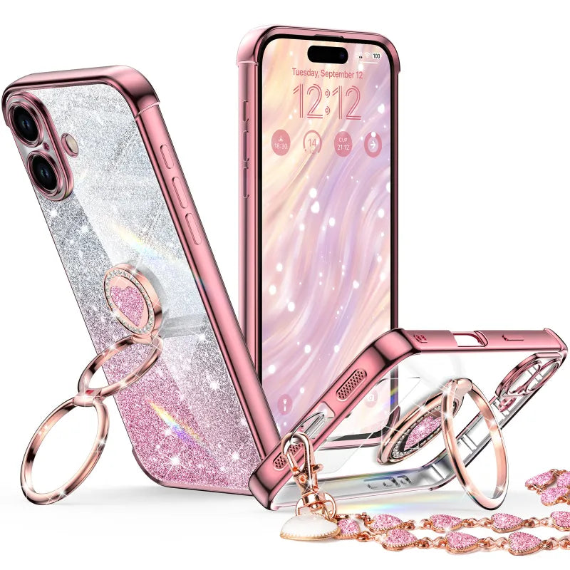 XYZ phone case for iPhone 17 in Rose Gold — stylish and protective