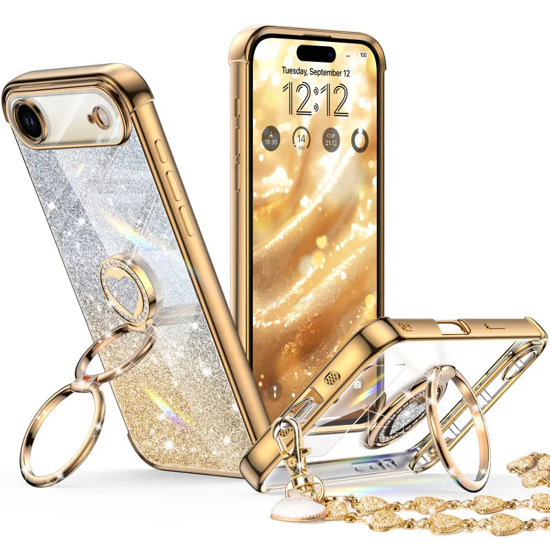 XYZ phone case for iPhone 17 in Gold — stylish and protective