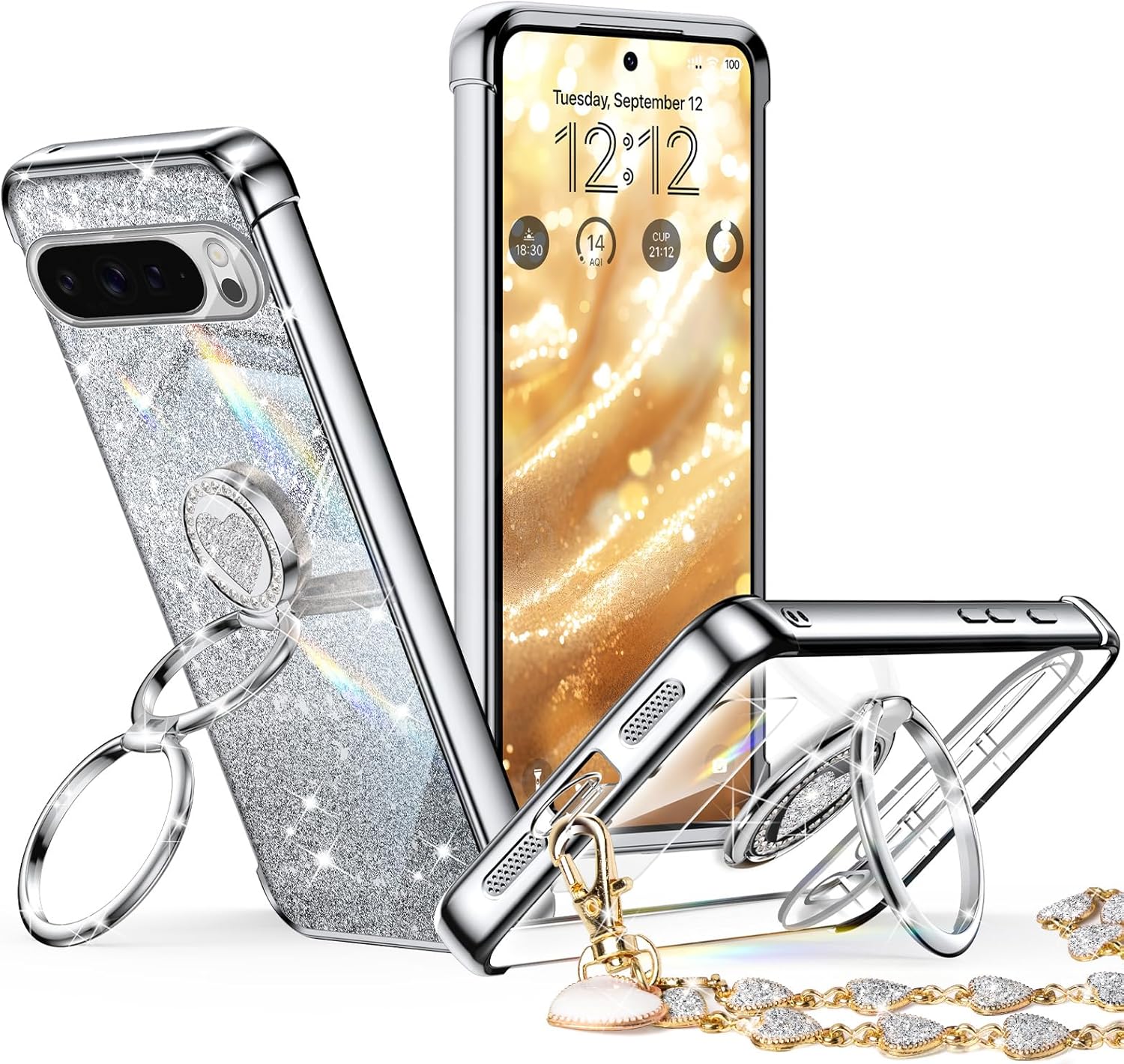 XYZ phone case for Google Pixel 10 Pro in Silver — stylish and protective