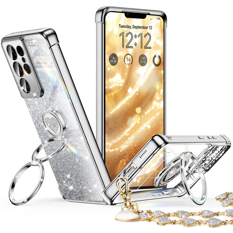 XYZ phone case for Samsung Galaxy S21 in Silver — stylish and protective