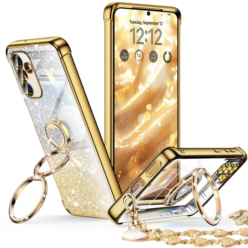XYZ phone case for Samsung Galaxy S23 in Gold — stylish and protective