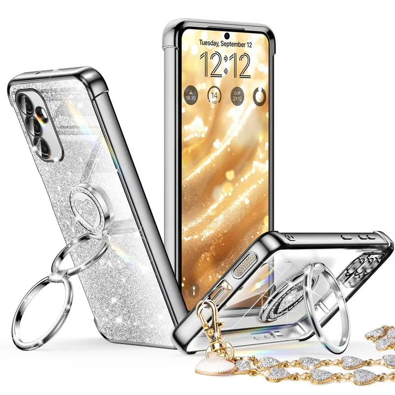 XYZ phone case for Samsung Galaxy S24 Plus in Silver — stylish and protective