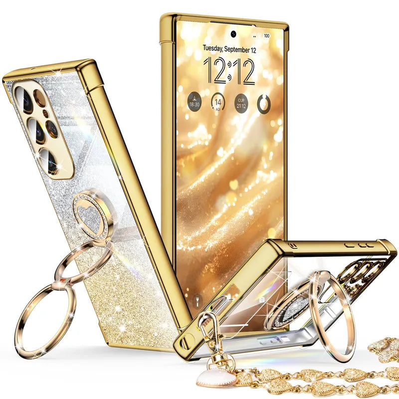 XYZ phone case for Samsung Galaxy S24 Ultra in Gold — stylish and protective