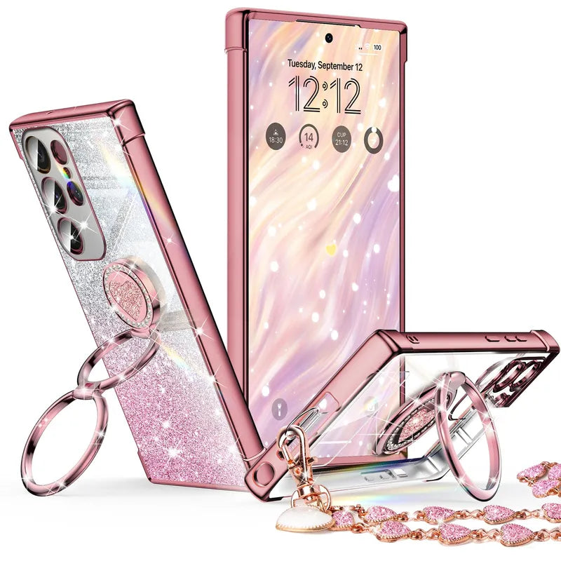 XYZ phone case for Samsung Galaxy S24 Ultra in Rose Gold — stylish and protective